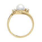 Color Fashion Ring, Pearl Shape, in Sterling Silver - 80599