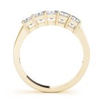 Fancy Shape Princess Wedding Ring, in Yellow Gold - 80650