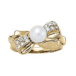 Color Fashion Ring, Pearl Shape, in Sterling Silver - 80724