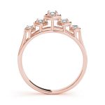 Fancy Shape Wedding Ring, Marquise Shape, in Rose Gold - 80725