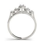 Fancy Shape Wedding Ring, Marquise Shape, in Platinum - 80725