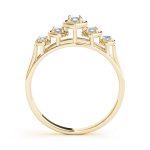 Fancy Shape Wedding Ring, Marquise Shape, in Yellow Gold - 80725