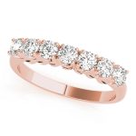 Prong Set Wedding Ring, in Rose Gold - 80758