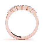 Bezel Set Wedding Ring, in Rose Gold - 80762