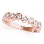 Wedding S Band, in Rose Gold - 80766