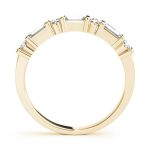 Fancy Shape Baguette Wedding Ring, in Yellow Gold - 80819