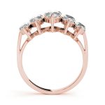 Fancy Shape Wedding Ring, Marquise Shape, in Rose Gold - 80934