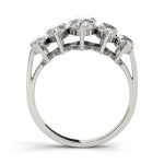 Fancy Shape Wedding Ring, Marquise Shape, in Sterling Silver - 80934