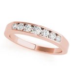 Channel Set Wedding Ring, in Rose Gold - 81022