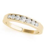 Channel Set Wedding Ring, in Yellow Gold - 81022