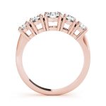 Prong Set Wedding Ring, Round Shape, in Rose Gold - 81158