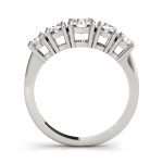 Prong Set Wedding Ring, Round Shape, in Sterling Silver - 81158