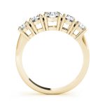 Prong Set Wedding Ring, Round Shape, in Yellow Gold - 81158