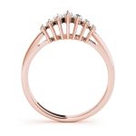 Fancy Shape Wedding Ring, Marquise Shape, in Rose Gold - 81213