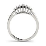 Fancy Shape Wedding Ring, Marquise Shape, in Sterling Silver - 81213