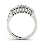 Fancy Shape Wedding Ring, Marquise Shape, in White Gold - 81332