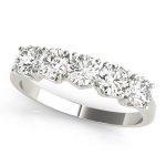 Prong Set Wedding Ring, in Platinum - 81353