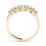 Prong Set Wedding Ring, in Yellow Gold - 81353