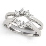 Wedding Band Wraps & Inserts, in White Gold - 81413