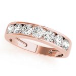 Channel Set Wedding Ring, in Rose Gold - 81457