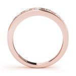 Channel Set Wedding Ring, in Rose Gold - 81457