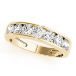 Channel Set Wedding Ring, in Yellow Gold - 81457