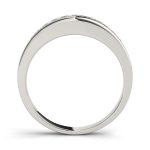 Channel Set Wedding Ring, in White Gold - 81466