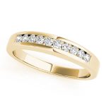 Channel Set Wedding Ring, in Yellow Gold - 81466