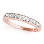 Channel Set Wedding Ring, in Rose Gold - 81548