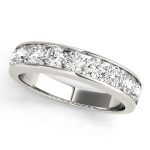 Channel Set Wedding Ring, in Sterling Silver - 81557