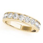 Channel Set Wedding Ring, in Yellow Gold - 81557