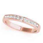 Channel Set Wedding Ring, in Rose Gold - 81637