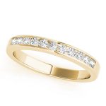 Channel Set Wedding Ring, in Yellow Gold - 81637