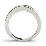 Channel Set Wedding Ring, in Sterling Silver - 81697