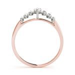 Fancy Shape Wedding Ring, Marquise Shape, in Rose Gold - 81740