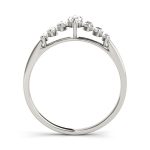 Fancy Shape Wedding Ring, Marquise Shape, in Sterling Silver - 81740