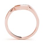 Curverd Wedding Ring, in Rose Gold - 81782