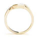 Curverd Wedding Ring, in Yellow Gold - 81782