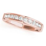 Channel Set Wedding Ring, in Rose Gold - 81790