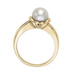 Color Fashion Ring, Pearl Shape, in Platinum - 81798