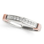 Channel Set Wedding Ring, in Rose Gold - 81813