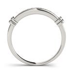 Channel Set Wedding Ring, in Sterling Silver - 81813