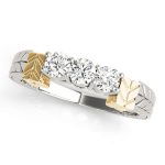 Prong Set Wedding Ring, in Yellow Gold - 81859