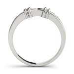 Channel Set Wedding Ring, in White Gold - 81873