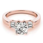 Curverd Wedding Ring, in Rose Gold - 81969