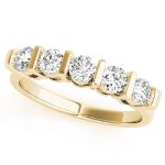 Bar Set Wedding Ring, in Yellow Gold - 82330