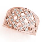 Diamond Fashion Ring, in Rose Gold - 82353