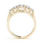 Prong Set Wedding Ring, Round Shape, in Yellow Gold - 82441