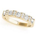 Bar Set Wedding Ring, in Yellow Gold - 82443