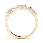 Fancy Shape Baguette Wedding Ring, in Yellow Gold - 82576